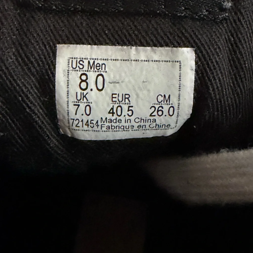 Vans Black and White x Gilbert crockett - Picture 7 of 7